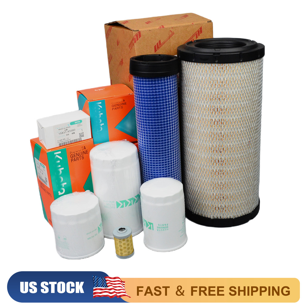 New Maintenance Filter Kit for Kubota M8540 M9540 M105 M95 Series w/ V3800DI-T