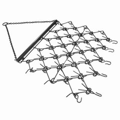 4 X 4FT Drag Harrow Tines For ATV UTVs Leveling Grading Lawn Tractors Heavy Duty