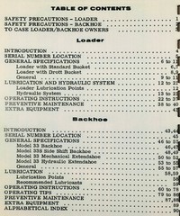 J I Case 580 Ck Tractor Loader Backhoe Operators Owners Manual Maintenance Set