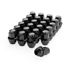 24pcs Lug Nuts for F150 One-Piece OEM M14x1.5 Black 24PCS-2015-2025 F150