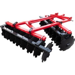 5 FT Notched Disc Harrow Plow 3 Point Cat 1 For Kubota John Deere Tractors