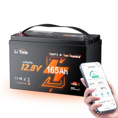 LiTime 12V 140Ah Dual Purpose LiFePO4 Battery CCA 900 1792Wh For Marine RV Solar