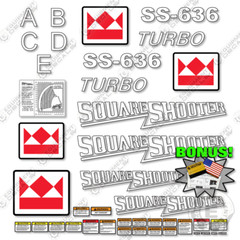 Fits Terex SS-636 Turbo Decal Kit Telehandler – 7 YEAR OUTDOOR 3M VINYL!