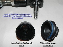Kubota BX GR Inner/Outer Tie Rod Poly Boots USA made not China copy 1 yr Wty