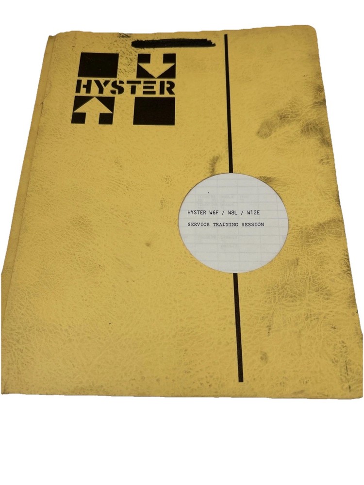 HYSTER W6F/W8L/W12E Service Training Session