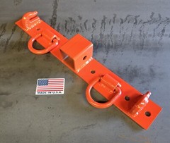 JD John Deere, Kubota Compact Tractor Bolt on Chain Hooks, D Rings, Receiver,