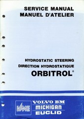 Volvo BM Michigan Euclid Orbitrol Hydrostatic Steering Service Manual