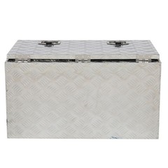 30″ ATV Aluminum Under Body Toolbox 5 Bar Tread Silver