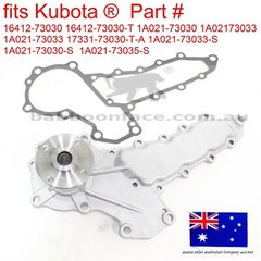 fits Kubota Water Pump L3300DT-GST L3301DT L3301H L3302H L3400DT/HST L3400F