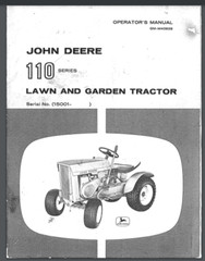 1965 John Deere 110 Lawn & Garden Tractors Owner & Parts Manual 64 pgs OM-M40832
