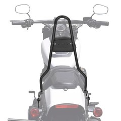 22.25″ One-Piece Passenger Sissy Bar w/Pad Detach Fat Bob 2018-2024 Gloss Black