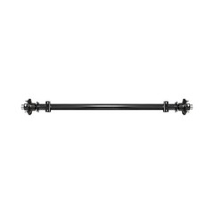 dreamdragon 3500 lbs Trailer Axle with 5×4.5 Idler Hubs – 89″ Hubface 74″ Spr…