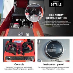 HUAYEE FREE SHIPPING New Mini Skid Steer Loader 13.5hp B&S Gas EPA Engine