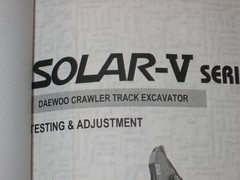 DAEWOOD SOLAR SERIES 5 V EXCAVATOR GENERAL MAINTENANCE PROCEDURES SERVICE MANUAL
