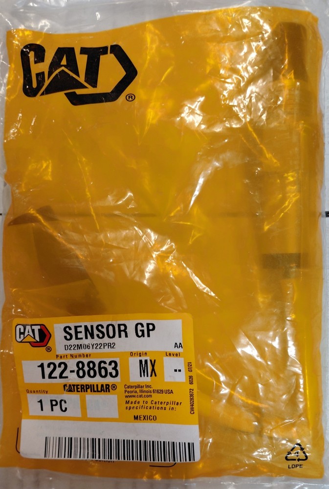122-8863, 1228863 Speed Sensor Genuine CAT (Caterpillar)