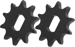 10T Sprocket,Motor Sprocket,420 Model 2Pcs 10 Teeth Steel Motor Chain Sprocket,1