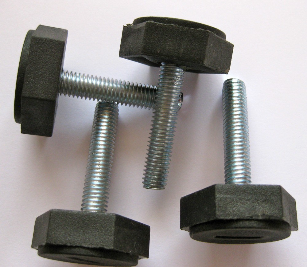 Adjustable Levelling Feet/foot M8 x 38 thread table desk cabinet Packs of 4 8 12
