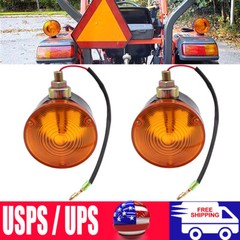 2PCS Light Assy Hazard Amber Turn Signal Lamp for Kubota L4400F L4400H L4600DT