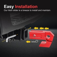 Hitch Slider, 2″ Towing Hitch Receiver Skid Protection 45,000 lbs | Compatibl…