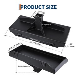 Mini Skid Steer Attachment Plate w/2″ Receiver for Ramrod Toro Dingo Ditch Witch
