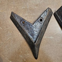 3 Vintage Tractor Plow Tooth Antique Farm Implement Art Farmhouse ( SYRACUSE )