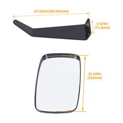 Left & Right Value Mirrors For JOHN DEERE 5000 & 6000 Series #DM2455000