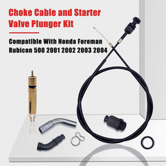 Choke Cable and Starter Valve Plunger Kit Compatible with Honda TRX450 Foreman 4