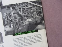 1956 Advertising Booklet * Why Cleveland Worm Gear * Cleveland Story w Letter