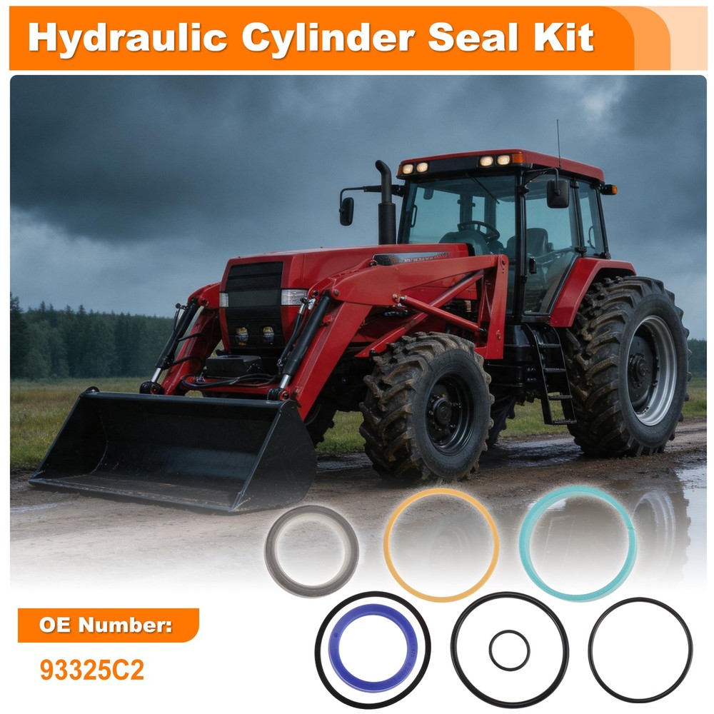 93325C2 Bucket Lift Arm Hydraulic Cylinder Seal Kit for Case IH 2250 2255 2350