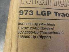 Caterpillar 973 LGP Track Loader Parts Manual SEBP2394-01 1998