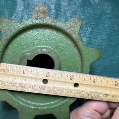 John Deere PK1484H Chain Sprocket 1” shaft 9 teeth approx 5-1/2” diameter