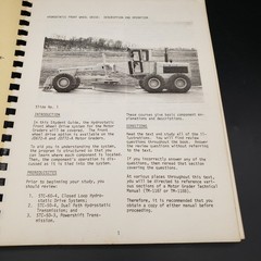 Vintage John Deere STSG-1700-1 Motor Grader Service Training Guide FEB 1979