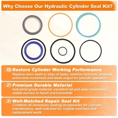 93325C2 Bucket Lift Arm Hydraulic Cylinder Seal Kit for Case IH 2250 2255 2350
