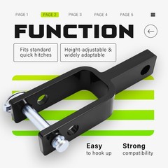 3 Point Versatile Quick Hitch Adapter Bracket Fit for Category 1 Quick Hitch