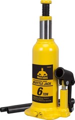 6 Ton (12,000 LBs) Hydraulic Welded Bottle 6 LBs), Yellow