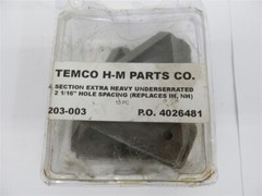 Temco 203-003 , Extra Heavy Underserrated 2-1/16 Hole Spacing Knife (PK 9)