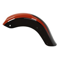 Rear Fender Road Glide CVO Street Glide 2009-2024 Sunburst Orange Starfire Black