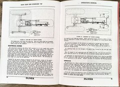 Oliver 88 Tractor Owners Operators Manual Standard & Row Crop Adjustments