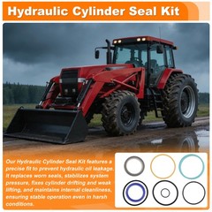 93325C2 Bucket Lift Arm Hydraulic Cylinder Seal Kit for Case IH 2250 2255 2350