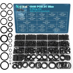1040 Pcs Universal Nitrile Rubber O Ring Assortment Kit 21 Size O Ring Sizes