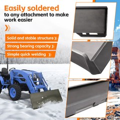 5/16″ Thick Steel Skid Steer Mount Plate Adapter Loader Quick Tach Attachment