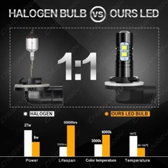 2 SUPER Bright LED light bulbs for Holland / Case HALOGEN Bulb 9847313 12v 37.5w