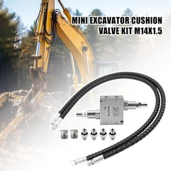 1/4”For Mini Excavator Cushion Valve Kit Swivel Motor Assembled Complete M14×1.5