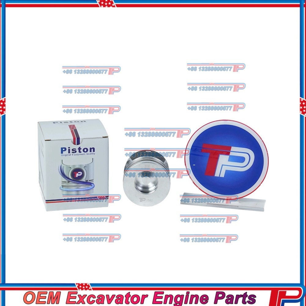 TP AU-4LE2X Tier4 Piston Kit with Ring for Isuzu Excavator Engine Parts