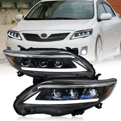 Toyota Corolla 2011-2013 Headlights DRL Sequential Turn Signal Driver Passenger