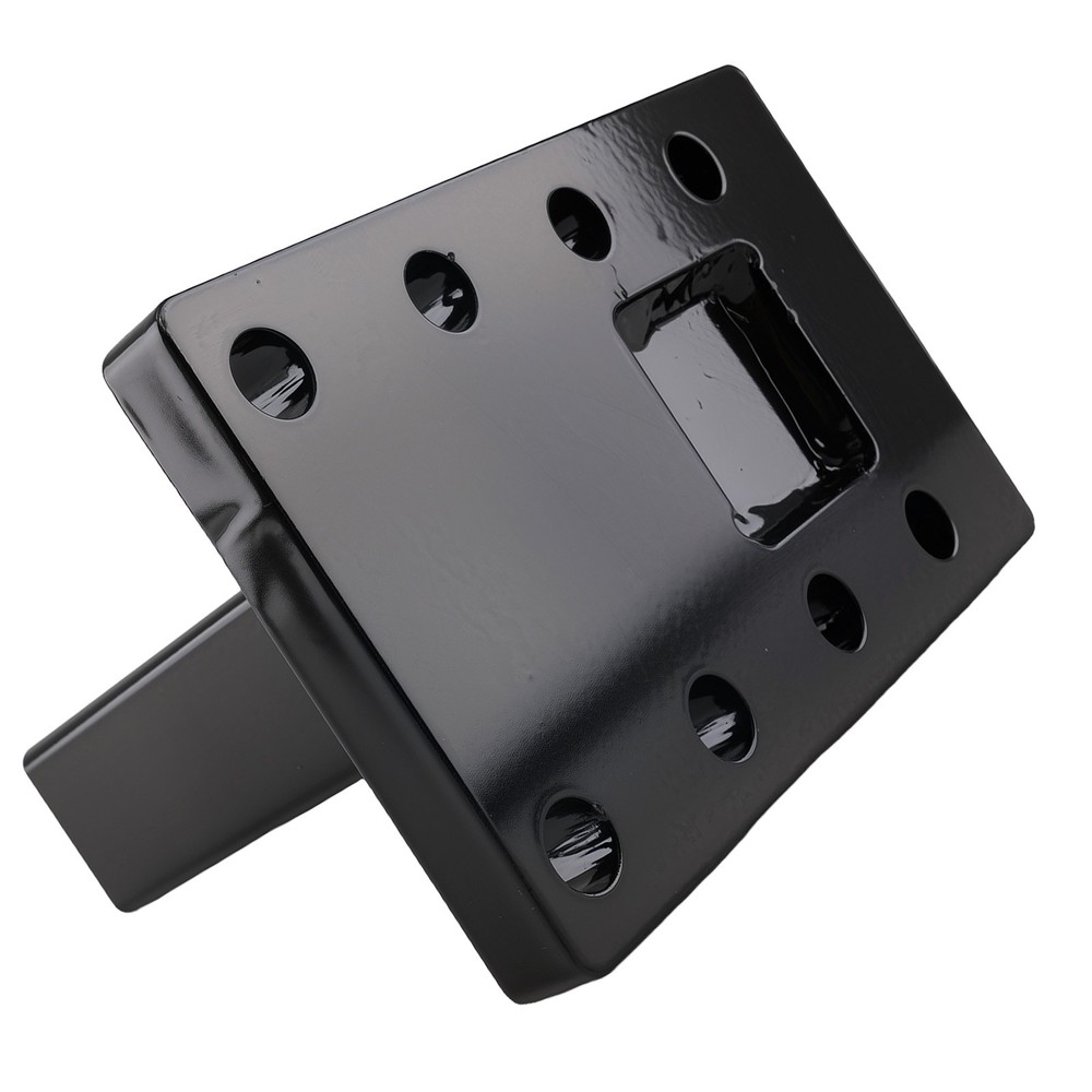 Adjustable Pintle Hitch Bracket 3 Position for 2″ Receiver Black 20000 lbs