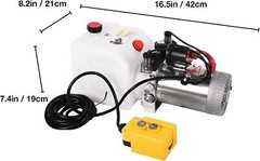 Hydraulic Power Unit 3 Quart Double Acting Dump Trailer Lifting Platforms Pump