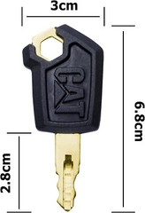 (10) Keys For CAT Caterpillar Heavy Equipment Ignition Key 5P8500 Key