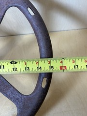 Vintage Cast Iron Steering Wheel ~ 15” Tractor – Rat Rod