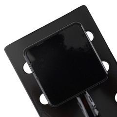 Adjustable Pintle Hitch Bracket 3 Position for 2″ Receiver Black 20000 lbs
